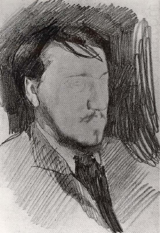 Portrait of Valentin Serov, Mikhail Vrubel